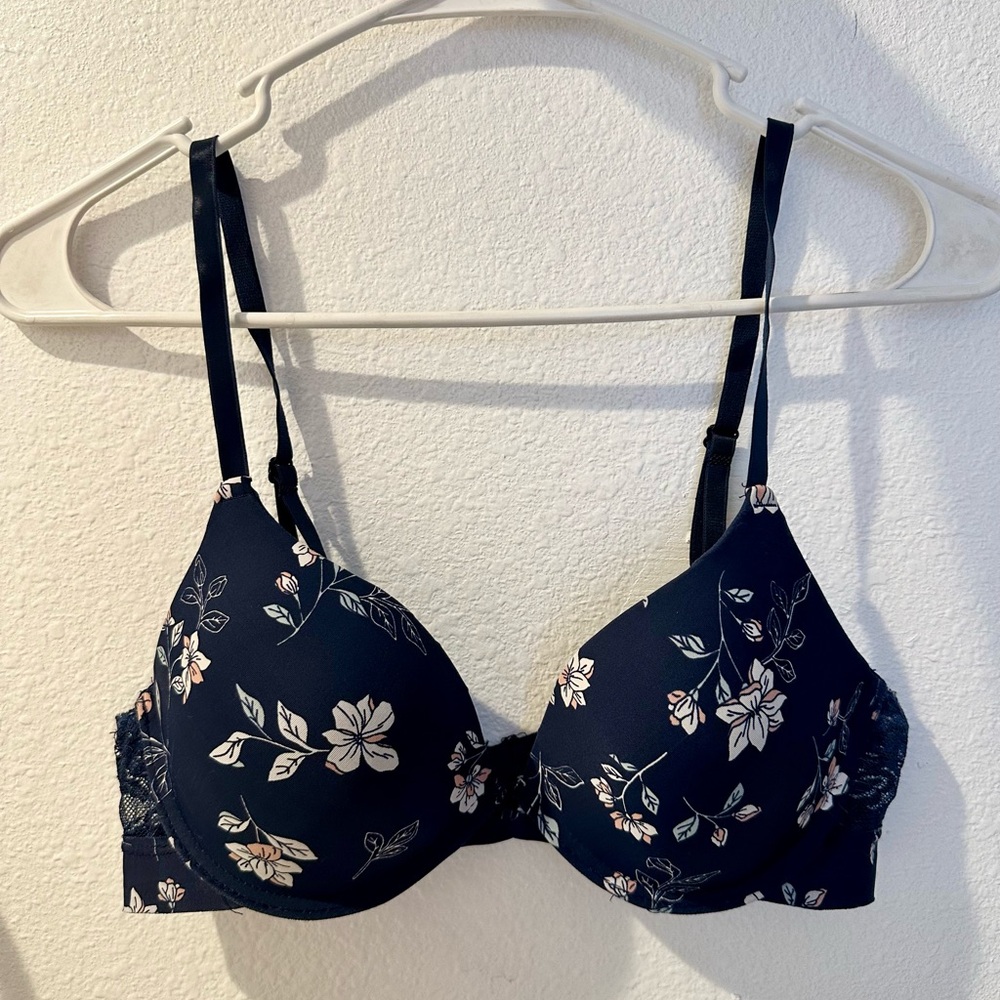 Floral Print Women's Bra